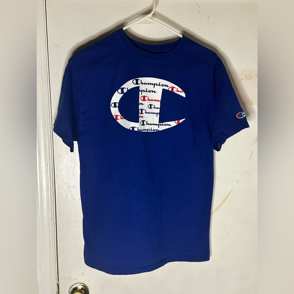 Medium blue Champion shirt, never worn